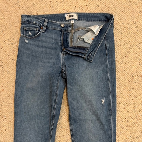 Paige Blue Denim Jeans - Picture 3 of 5